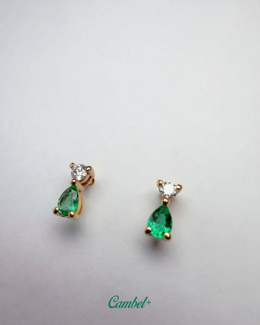 Par_de_aretes_gota imperial_Oro_18k_y_Esmeraldas_1